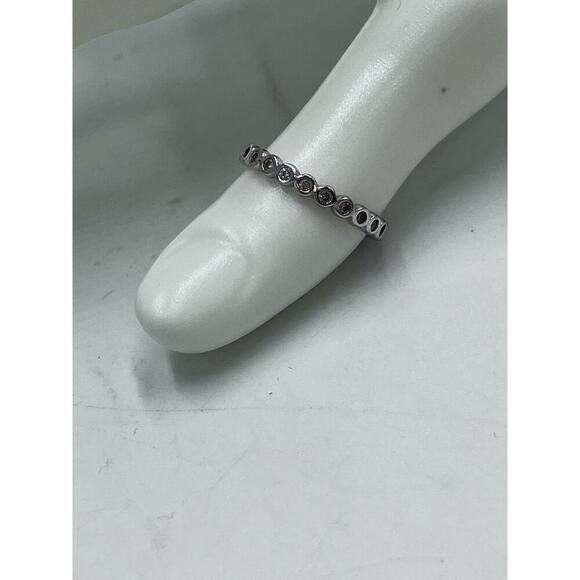 Sterling Silver 925 with CZ Eternity Band Size - Picture 12 of 15